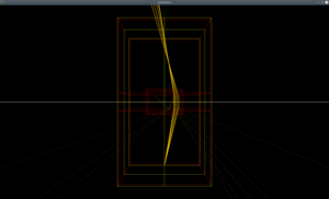Simple biconvex lens 3D raytracing